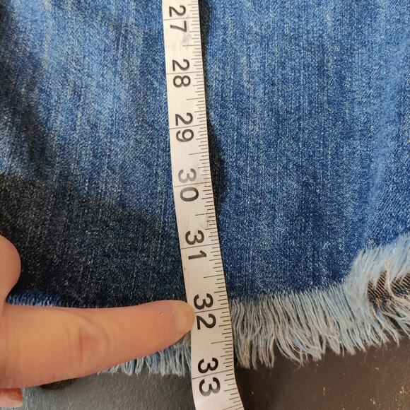 Current/Elliott The Frayed Edge Shift Dress in Bombay Destroy Size 0 - Picture 9 of 12